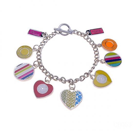 Coach Love Logo Silver Bracelets CWZ - Click Image to Close